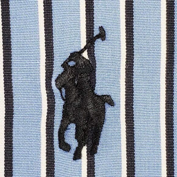 Polo Ralph Lauren Oxford Shirt Men's XL Blue Stripe Twill LS Button Down - Picture 6 of 10